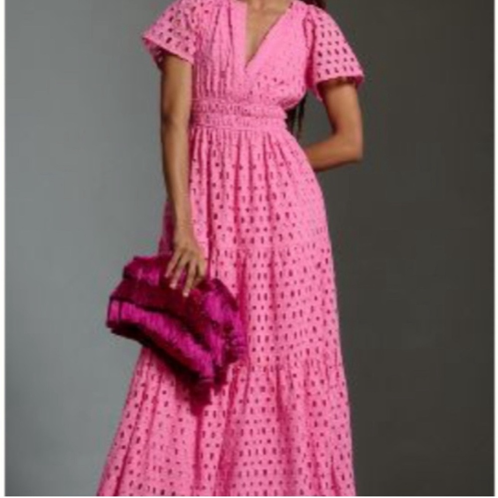 Anthropologie Somerset eyelet maxi